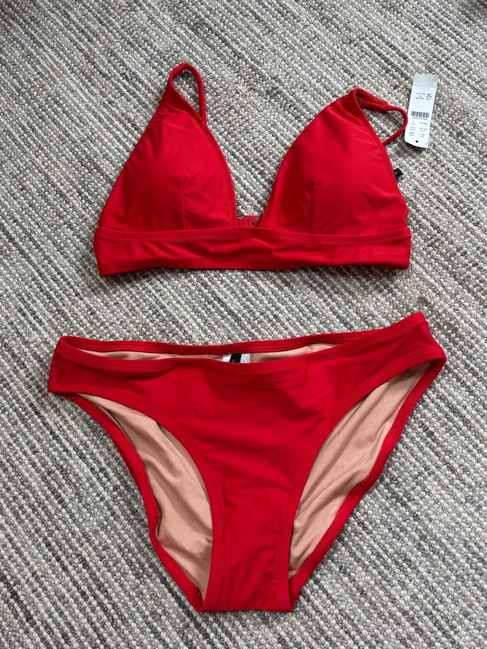 NEW J. Crew Women’s Red Bikini Set — Size Small